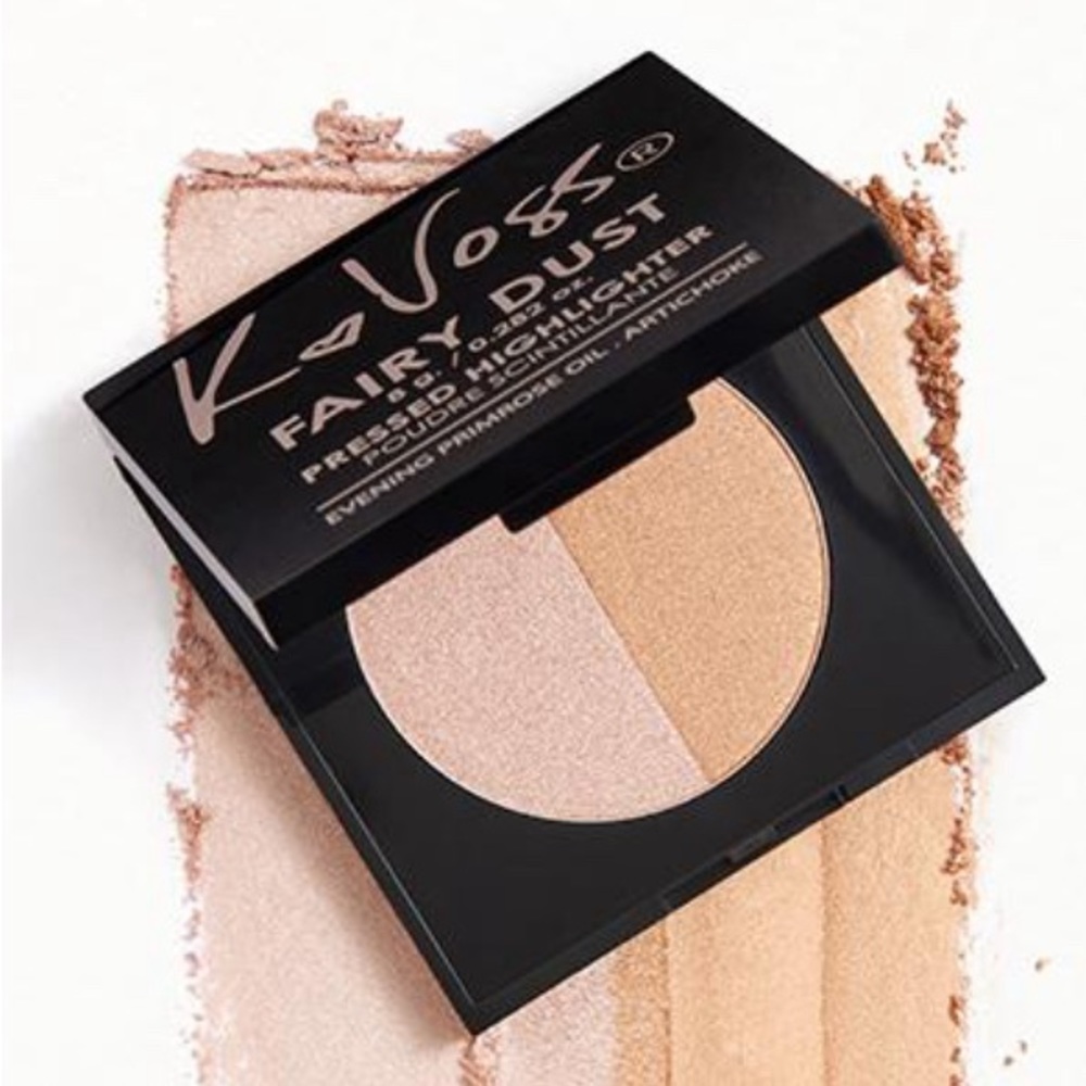KVOSSYNC fairy dust pressed highlighter in moonlight& starkissed 8g